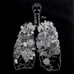 Coral Reef in the shape of Lungs print for sale