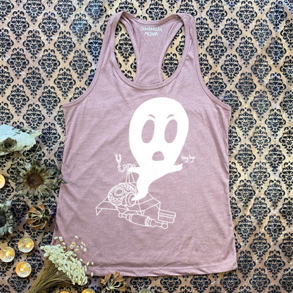 Pink Ghosted Tank Top