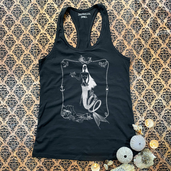 Black Mermaid Tank Top