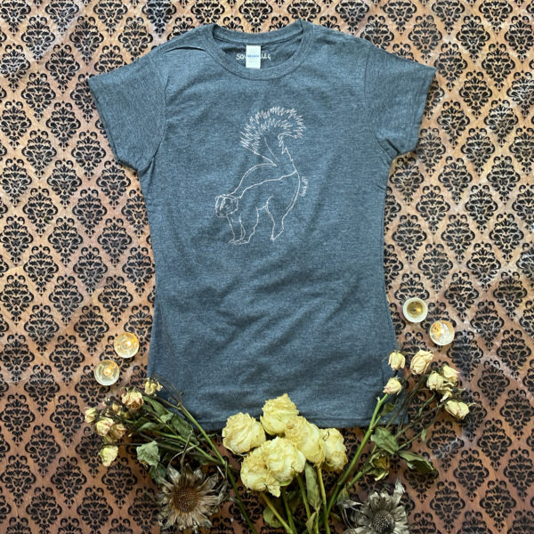 Fitted Grey Skunk T-Shirt